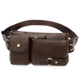 Fashion Men's Leather Shoulder Bag (Color: Coffee)