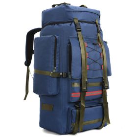 130L Extra Large Outdoor Camping Rescue Luggage Quilt Backpack (Option: Blue-130L)