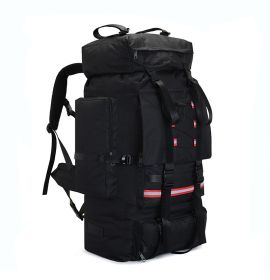 130L Extra Large Outdoor Camping Rescue Luggage Quilt Backpack (Option: Black-130L)