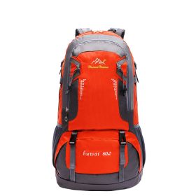 New Outdoor Mountaineering Bag High Capacity Travel Bag (Option: Orange-60L)