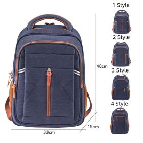 Large Capacity And Simple Men's Backpack Computer Bag (Option: 1 Style)