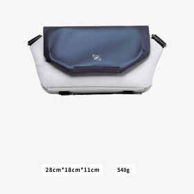 Functional Messenger Bag Men's Shoulder Bag Large Capacity Postman Computer Bag (Option: Greige Small)